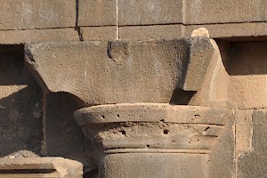 A Nabataean capital from the Nabataean Gate in Bosra (Syria)