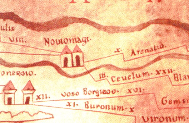 "Arenatio" on the Peutinger Map