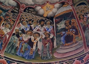 Nineteenth-century painting of the Council of Nicaea (325)