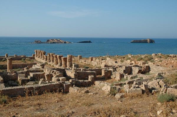 Apollonia, bathhouse and port