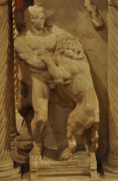 Perge, Heracles sarcophagi 01: Heracles and the Nemean Lion