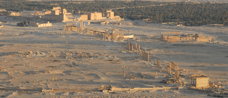 Palmyra, Colonnaded street, view