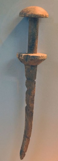 Wooden sword, used for the training of soldiers