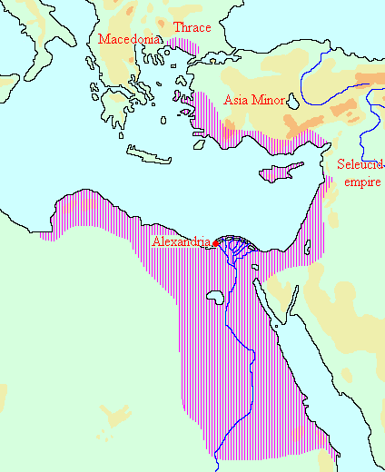 Map of the Ptolemaic Empire