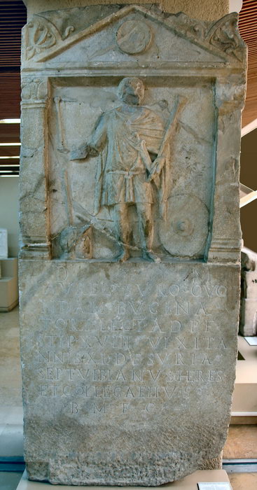 Constantinople, Forum of Theodosius, Tombstone of Aurelius Suro of I Adiutrix