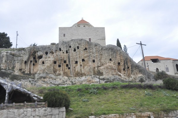 Rock tombs in Amioun (Lebanon)