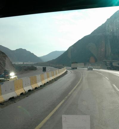 The Caspian Gate, seen from a car