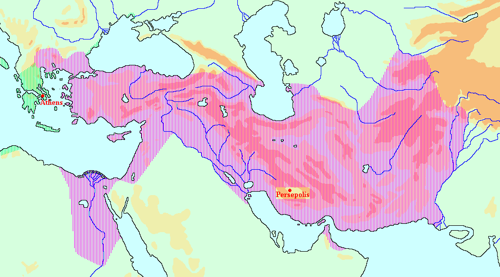 Map of the Achaemenid Empire