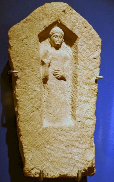 Tombstone from Carthage, second century BCE. Rijksmuseum van oudheden, Leiden (Netherlands)