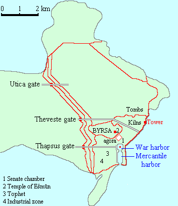 Map of Carthage