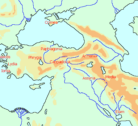 Map of the Cimmerian world