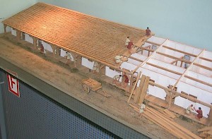 Haltern, model of the barracks