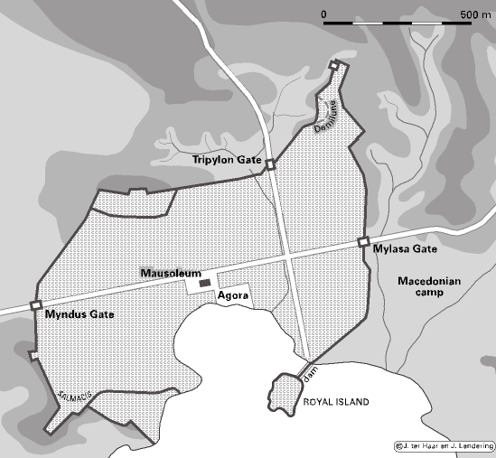 Map of Halicarnassus