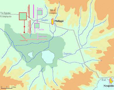 The first battle of Philippi