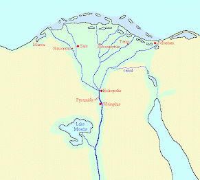 Map of Lower Egypt