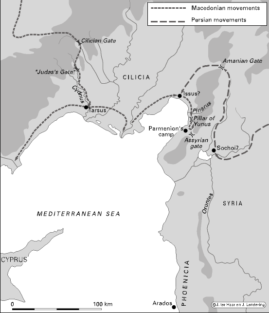 Map of the Issus campaign