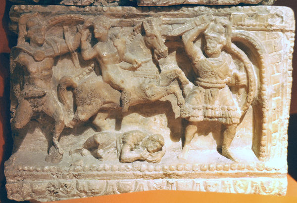 Volterra, Cinerary chest, Achilles and Troilus