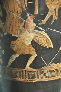 Achilles fighting against Memnon. Rijksmuseum van oudheden, Leiden (Netherlands)