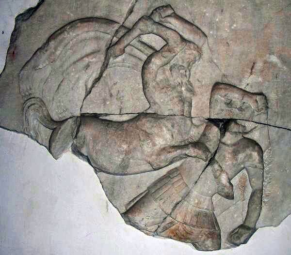 Belevi, Mausoleum, Frieze of a centauromachy (2)