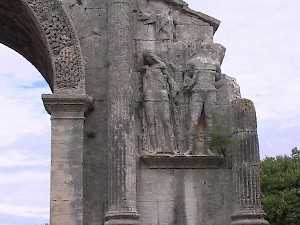 Glanum, Roman arch (detail)