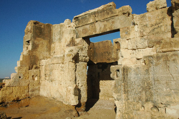 Entrance to the sanctuary