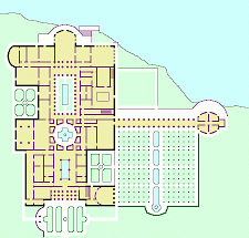 Map of Pliny's estate at Laurentinum
