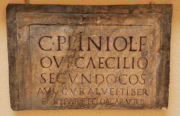 Como, Pliny's inscription (copy)