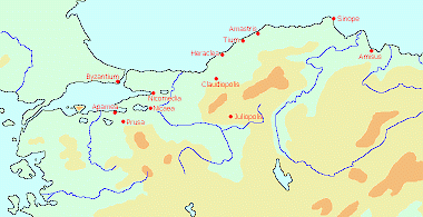 Map of Bitynia-Pontus