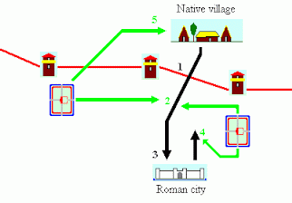 Map of the limes system