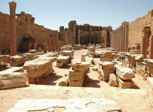 Lepcis, Severan basilica, general view