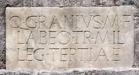 Rome, Tombstone of Q. Granius Labeo