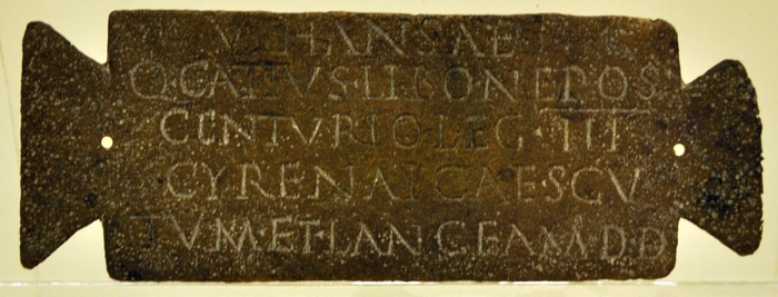 Sint-Huibrechts-Hern, Dedication to Vihansa by a centurio of III Cyrenaica