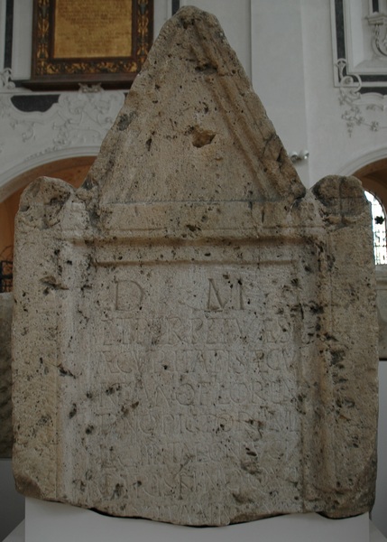 Augsburg, Tomb of Saecundanus Florentinus, painter of III Italica