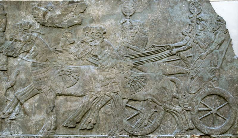 Nimrud, Relief of a Mesopotamian chariot