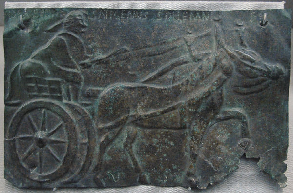 Alesia, Celtic relief of a chariot