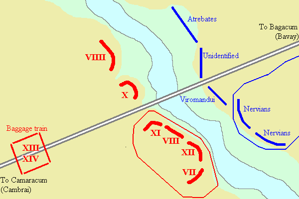 Sabis battlefield, map