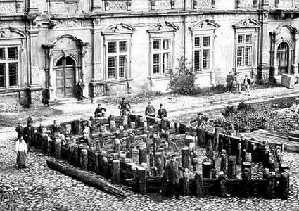 Mainz, Reconstruction of a pier of the bridge