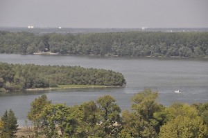 The confluence of Danube and Sava