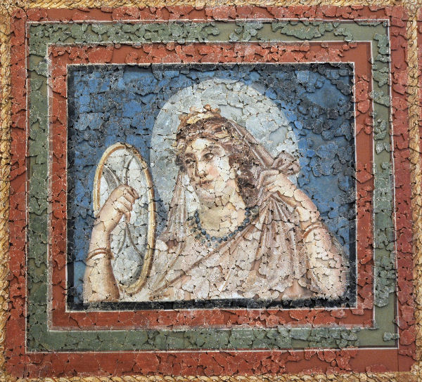 Trier, Fausta's fresco 3D: Lady with a mirror
