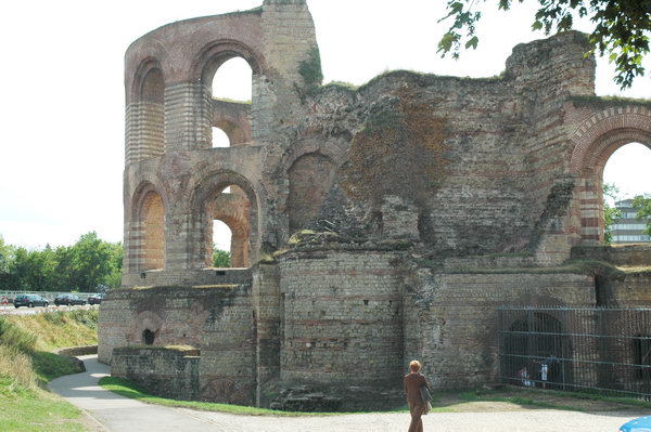 Trier, Imperial baths, from the north