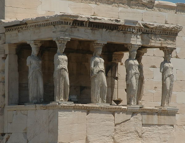Athens, Acropolis, Erechtheion, the Caryatids (1)