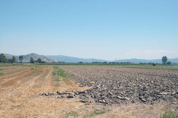 Philippi, Battlefield from the camp of Octavian