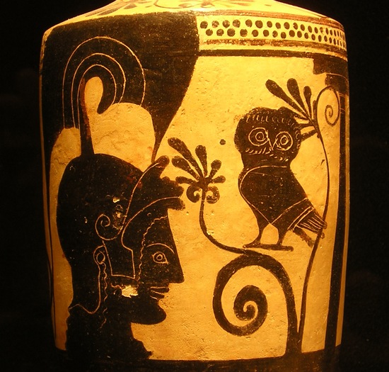 Athena and an owl