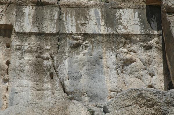 Behistun, Parthian relief of Gotarzes II defeating Meherdates