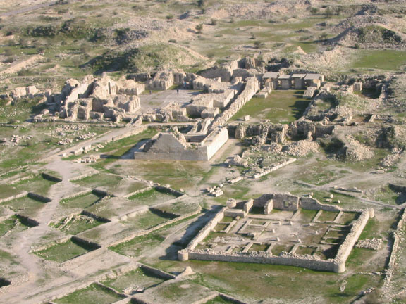 Bishapur, Aerial view