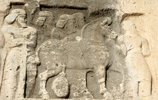 Bishapur, Relief 6, A horse