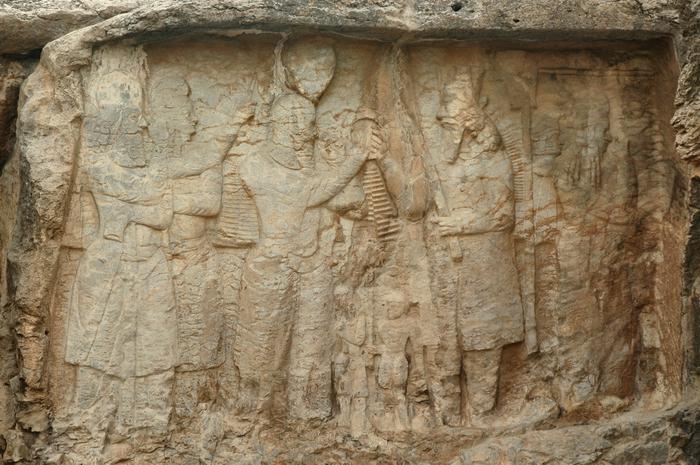 Naqš-e Rajab, investiture relief of Ardašir I, central scene