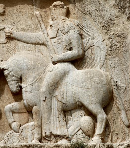 Naqš-e Rustam, Investiture relief of Ardašir I, Ahuramazda - Livius