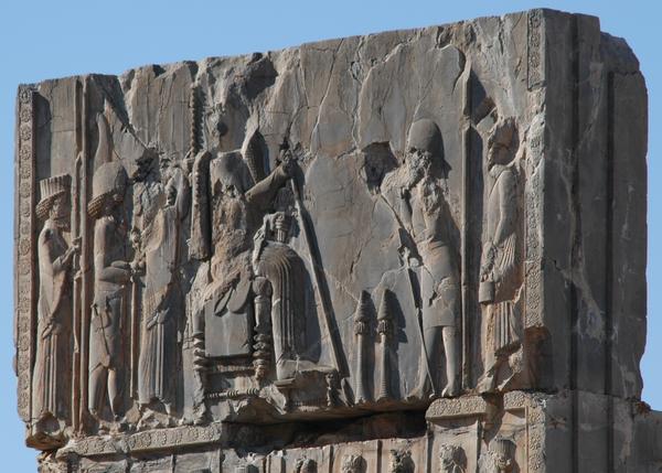 Persepolis, Hall of 100 Columns, Southwestern gate, Relief of an audience