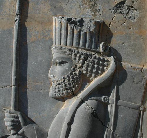 Persepolis, Hall of 100 Columns, Southwestern gate, Relief of a soldier